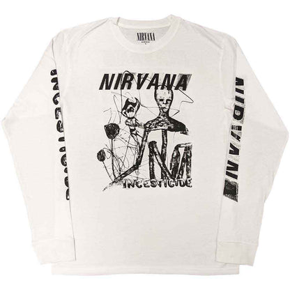 NIRVANA ニルヴァーナ (Nevermind 35周年 ) - Incesticide / バックプリントあり / 長袖 / アームプリントあり / Tシャツ / メンズ