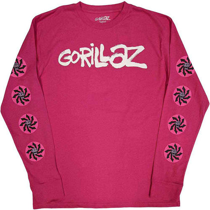 GORILLAZ ゴリラズ - Repeat Pazuzu / 長袖 / アームプリントあり / Tシャツ / メンズ 【公式 / オフィシャル】