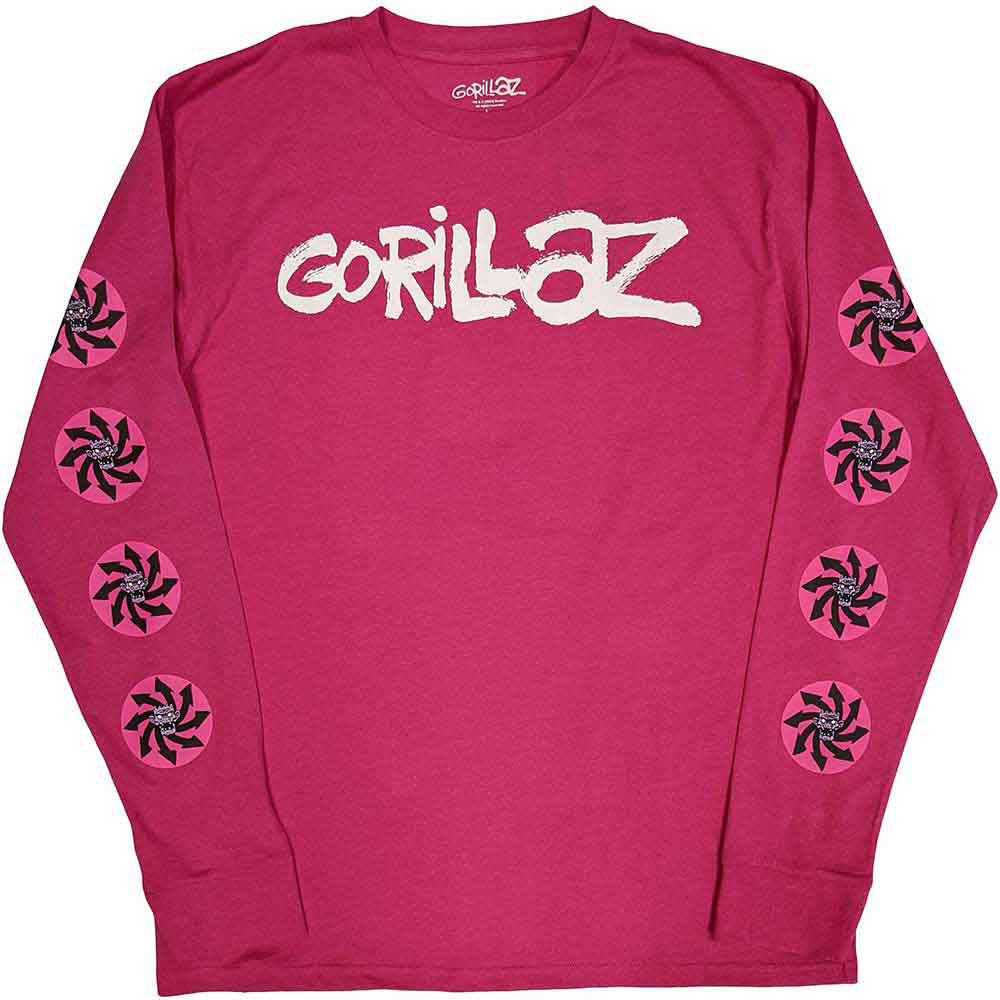 GORILLAZ ゴリラズ - Repeat Pazuzu / 長袖 / アームプリントあり / Tシャツ / メンズ 【公式 / オフィシャル】
