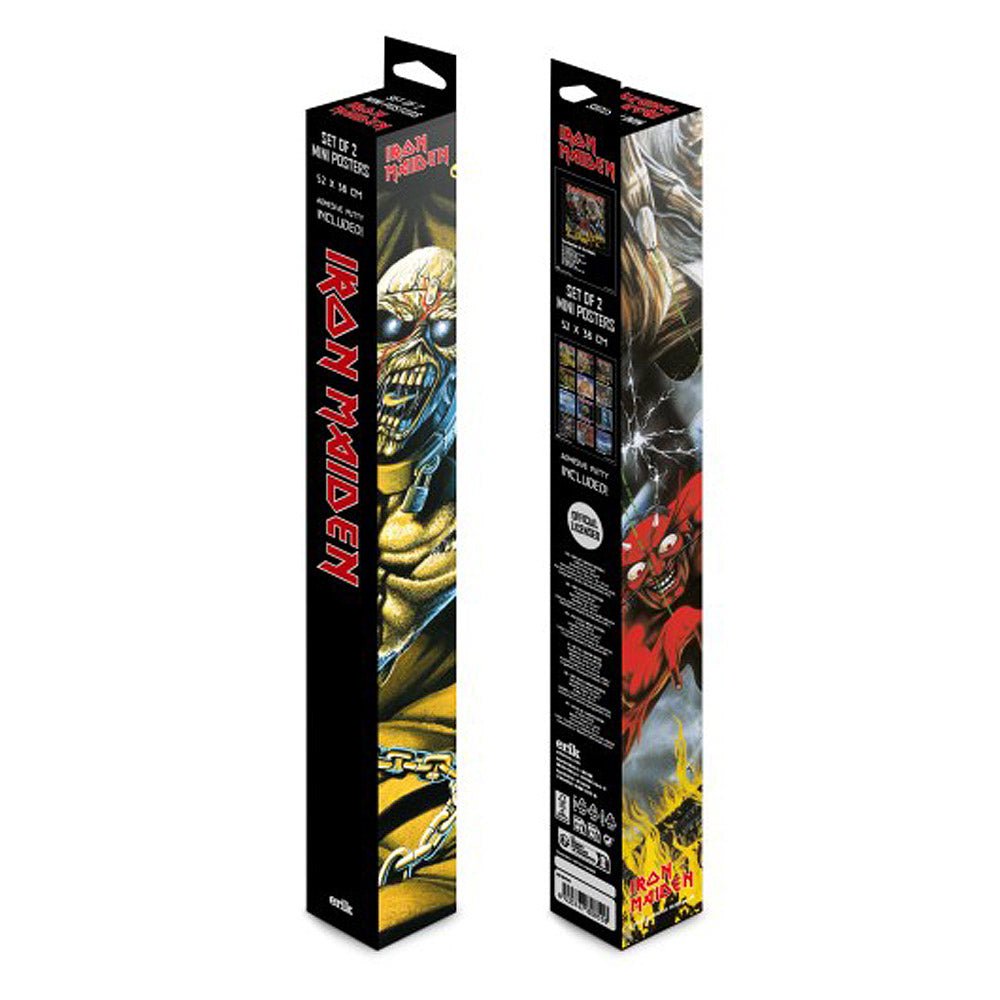 IRON MAIDEN アイアンメイデン (結成 50周年 ) - SET MINIPOSTERS / 2枚セット / ポスター 【公式 / オフィシャル】