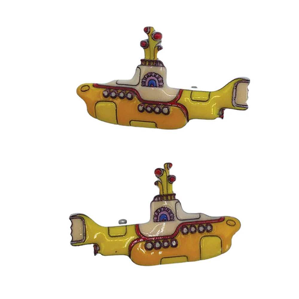 THE BEATLES ビートルズ (結成 65周年 ) - Yellow Submarine Hairclips / 2個セット / Disaster(U.K.ブランド) / ファッション雑貨 【公式 / オフィシャル】