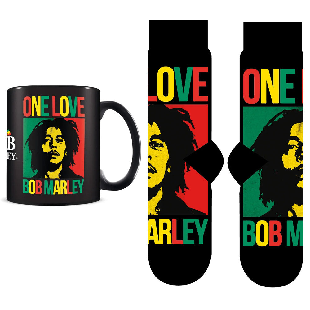 BOB MARLEY - (生誕 80年 ) - One Love / マグ & ソックスセット