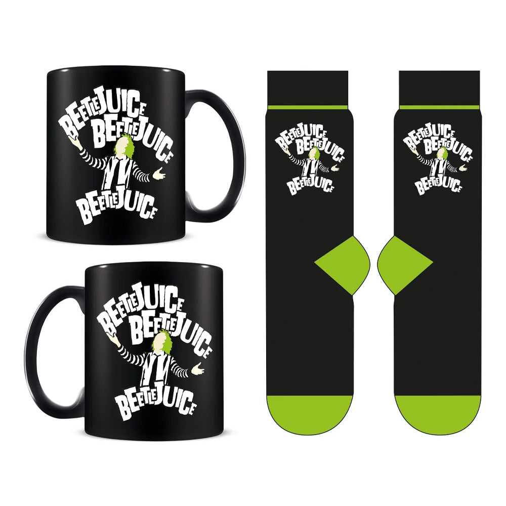 BEETLEJUICE ビートルジュース - Beetlejuice Beetlejuice Beetlejuice / マグ & ソックスセット / マグカップ 【公式 / オフィシャル】