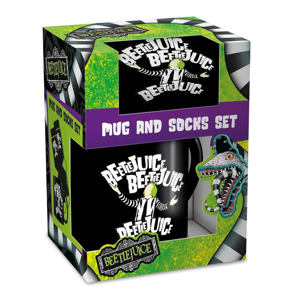 
                  
                    BEETLEJUICE ビートルジュース - Beetlejuice Beetlejuice Beetlejuice / マグ & ソックスセット / マグカップ 【公式 / オフィシャル】
                  
                