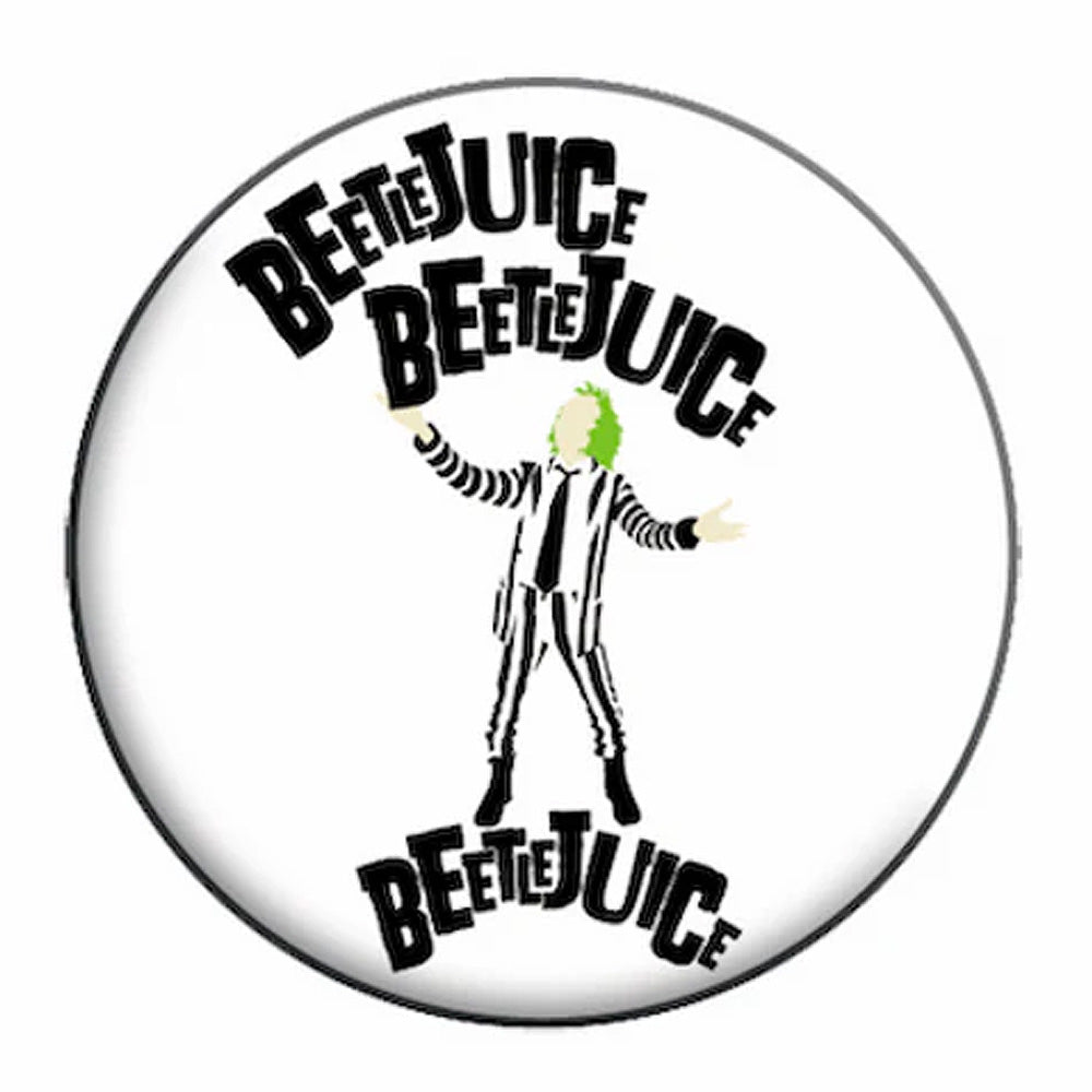 BEETLEJUICE ビートルジュース - 3 Times / バッジ 【公式 / オフィシャル】