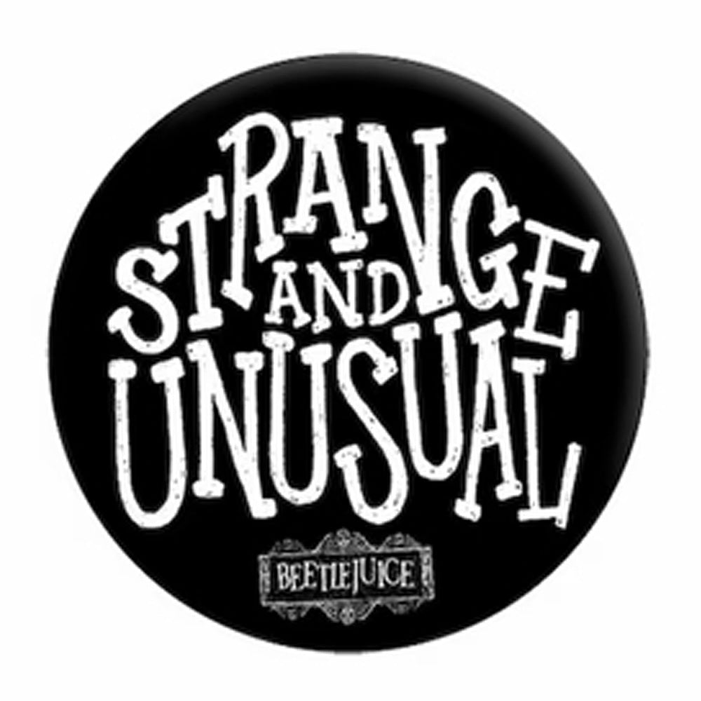 BEETLEJUICE ビートルジュース - Strange & Unusual / バッジ 【公式 / オフィシャル】