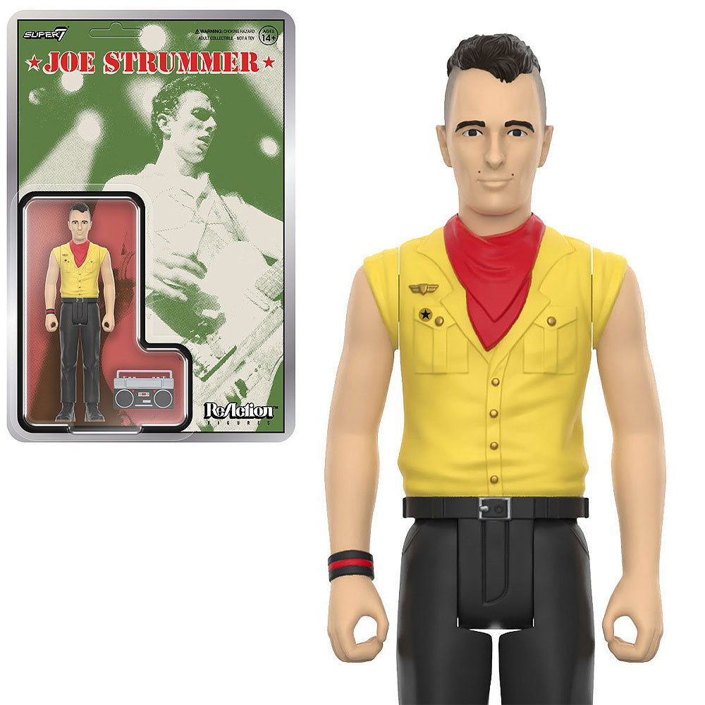 THE CLASH クラッシュ - Joe Strummer ReAction Figure / フィギュア・人形 【公式 / オフィシャル】