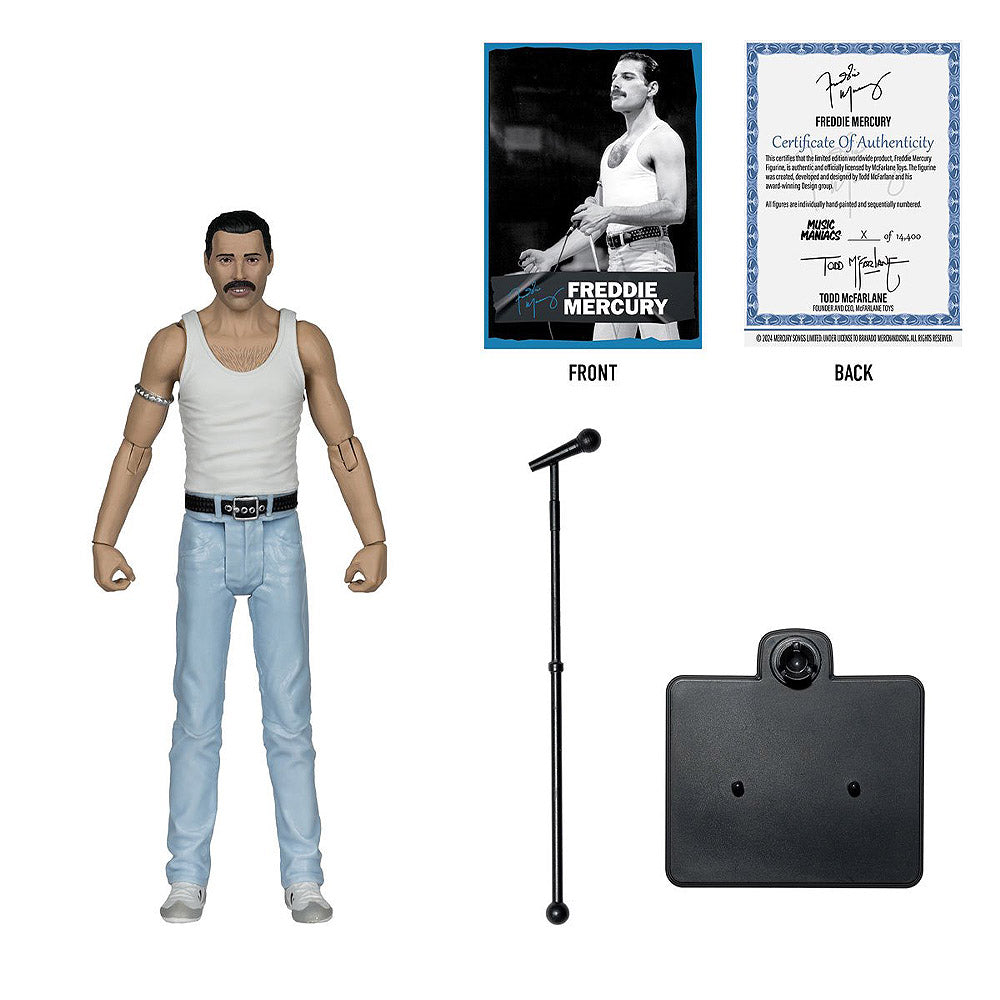 
                  
                    QUEEN クイーン (結成 55周年 ) - Freddie Mercury 6-Inch Scale Action Figure / フィギュア・人形 【公式 / オフィシャル】
                  
                