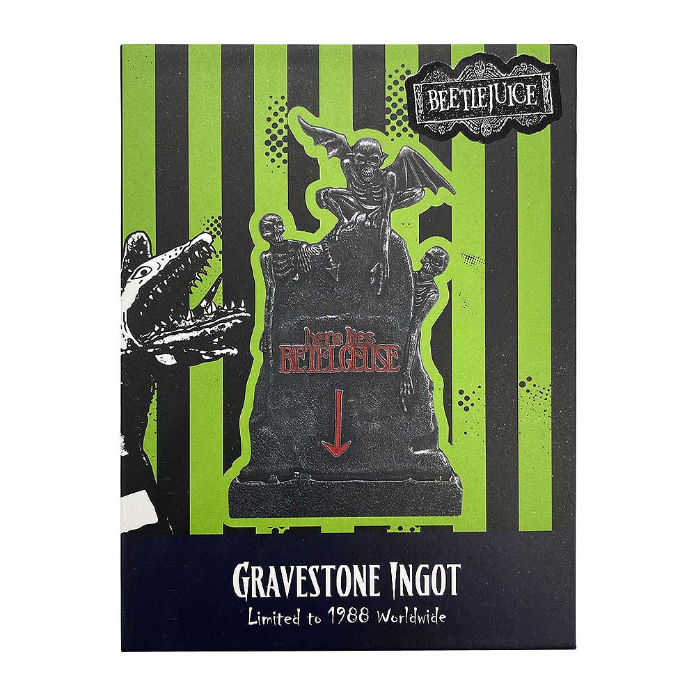 BEETLEJUICE - Gravestone Ingot / Limited Edition / Limited to 1988 pieces worldwide / Collectible