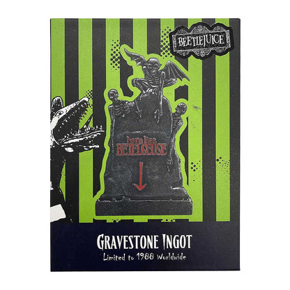 BEETLEJUICE ビートルジュース - Gravestone Ingot / Limited Edition / 世界限定1988個 / コレクタブル 【公式 / オフィシャル】