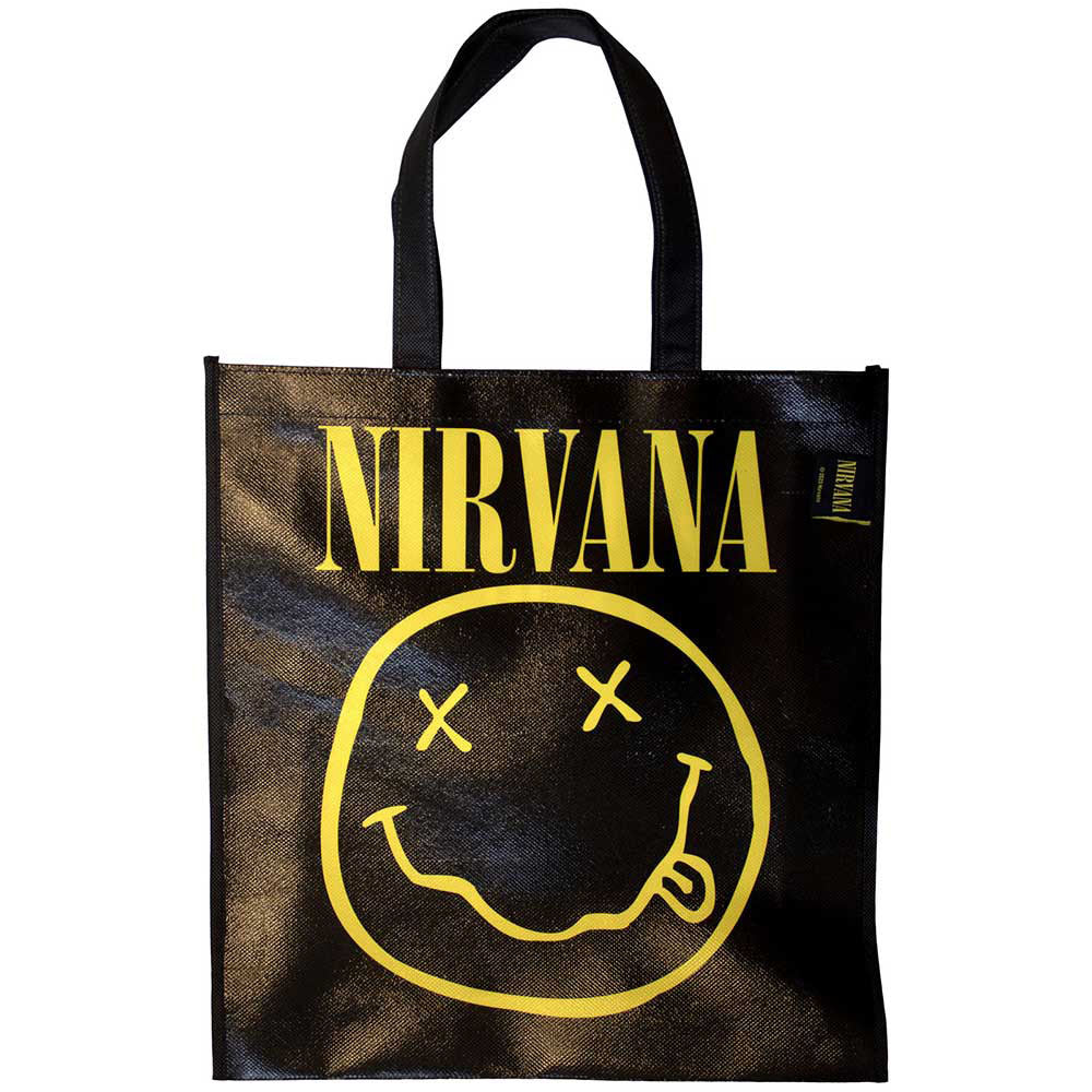 NIRVANA ニルヴァーナ - Yellow Happy Face / トートバッグ 【公式 / オフィシャル】
