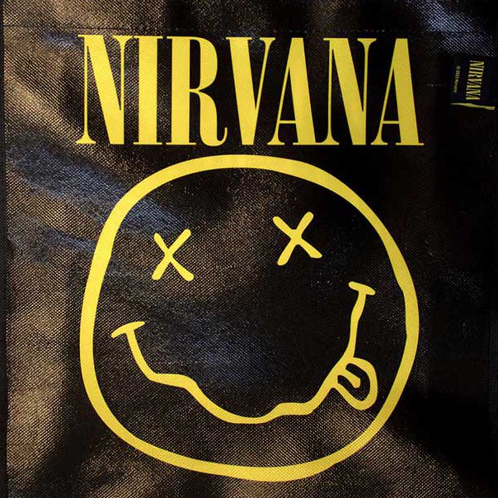 NIRVANA ニルヴァーナ - Yellow Happy Face / トートバッグ 【公式 / オフィシャル】