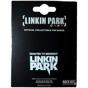 LINKIN PARK リンキンパーク - Minutes To Midnight / メタル・ピンバッジ / バッジ
