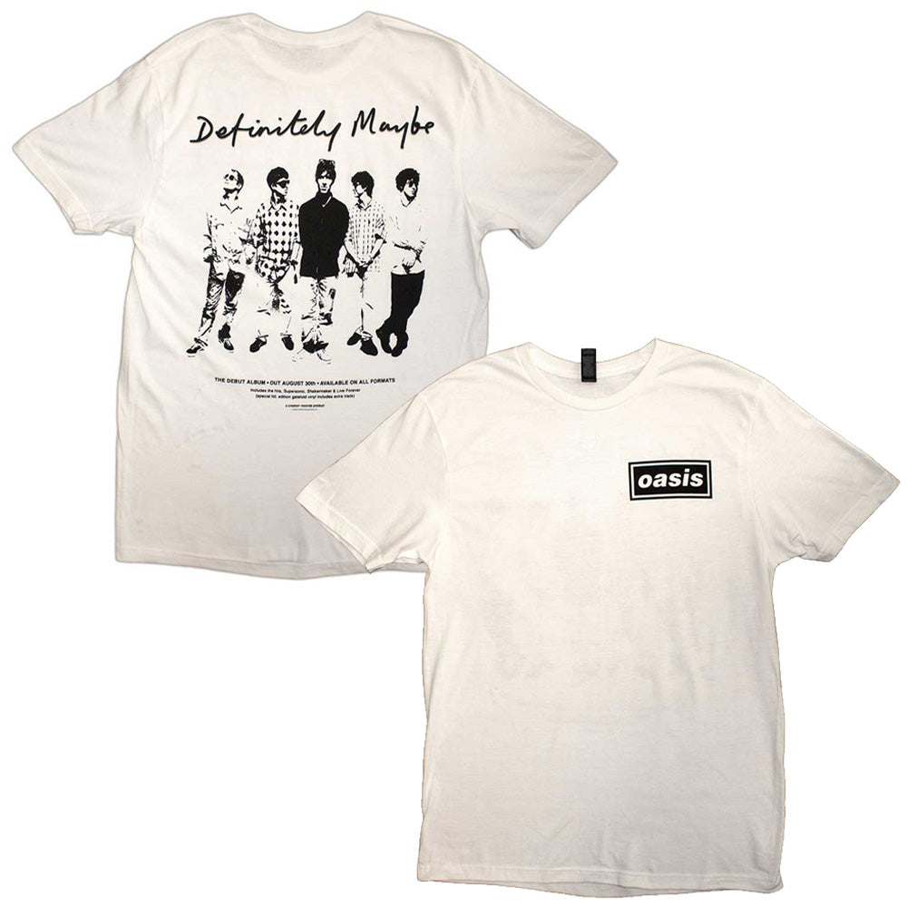 OASIS オアシス (10月 来日 記念 ) - Definitely Maybe Promo / バックプリントあり / Tシャツ / メンズ 【公式 / オフィシャル】