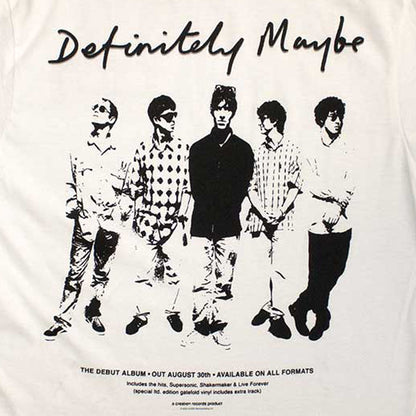 OASIS (October visit to Japan) - Definitely Maybe Promo / Back print / T-shirt / Men's