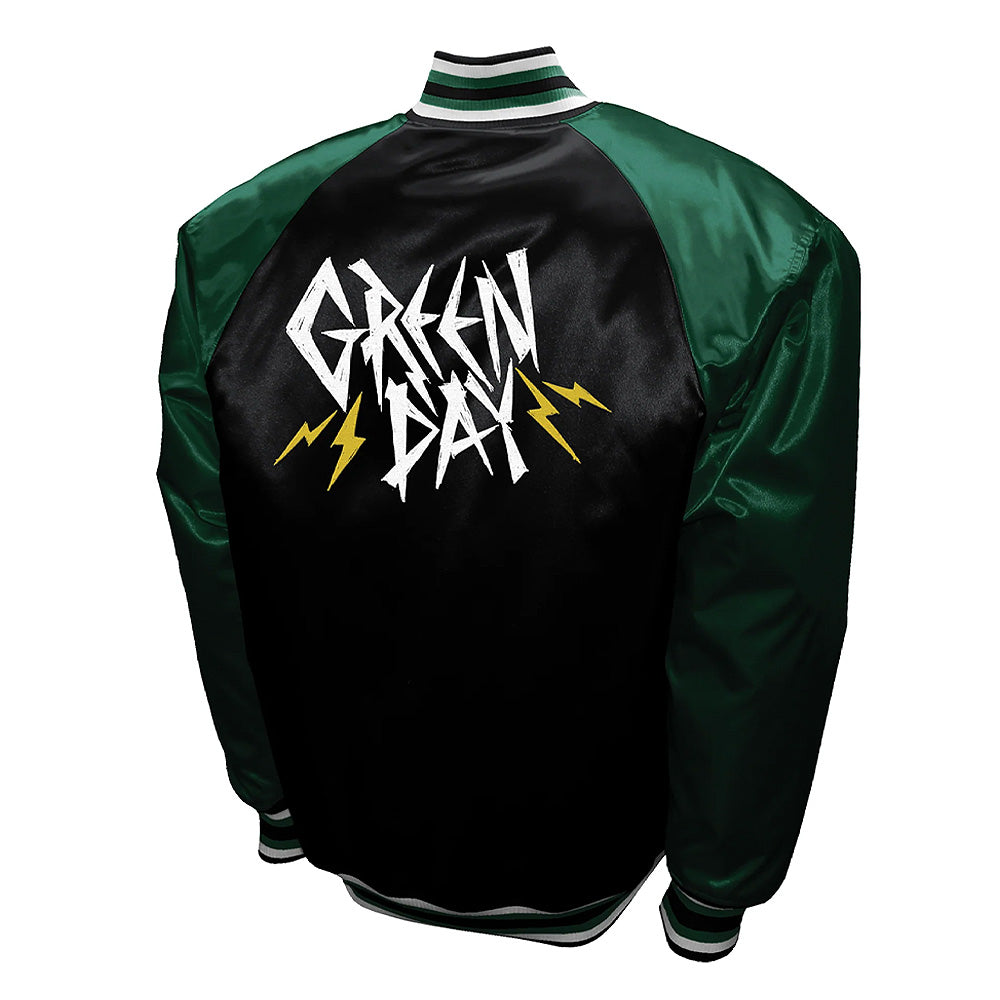 GREEN DAY グリーンデイ - LOGO Satin Jacket / バックプリントあり / アウター / メンズ