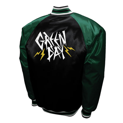 GREEN DAY グリーンデイ - LOGO Satin Jacket / バックプリントあり / アウター / メンズ