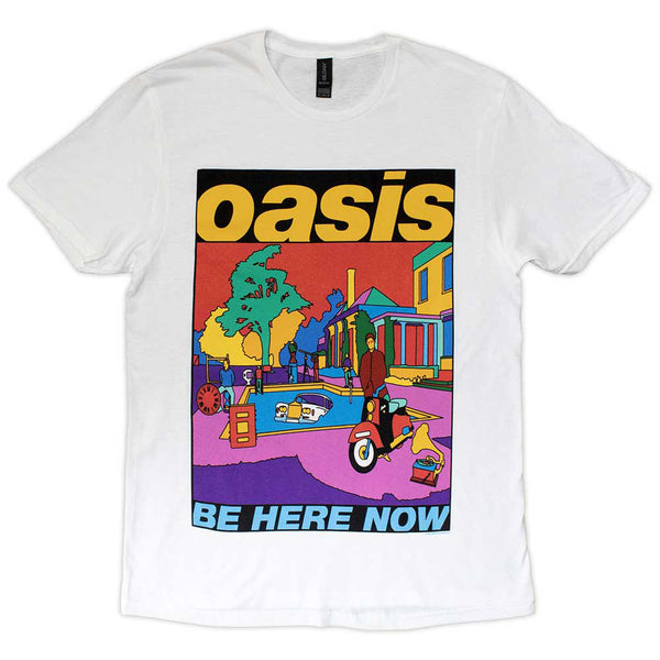 Oasis バンドTシャツ オアシス Noel & Liam Boxed Photo WHITE