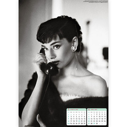 【廃番ラスト販売/特別価格】AUDREY HEPBURN オードリー・ヘプバーン - 2025年カレンダー / 壁掛け / カレンダー・ダイアリー