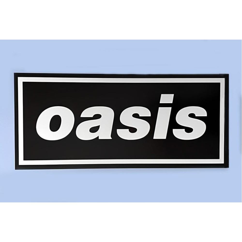 OASIS - (10月 来日 記念 ) - LOGO ON BLUE