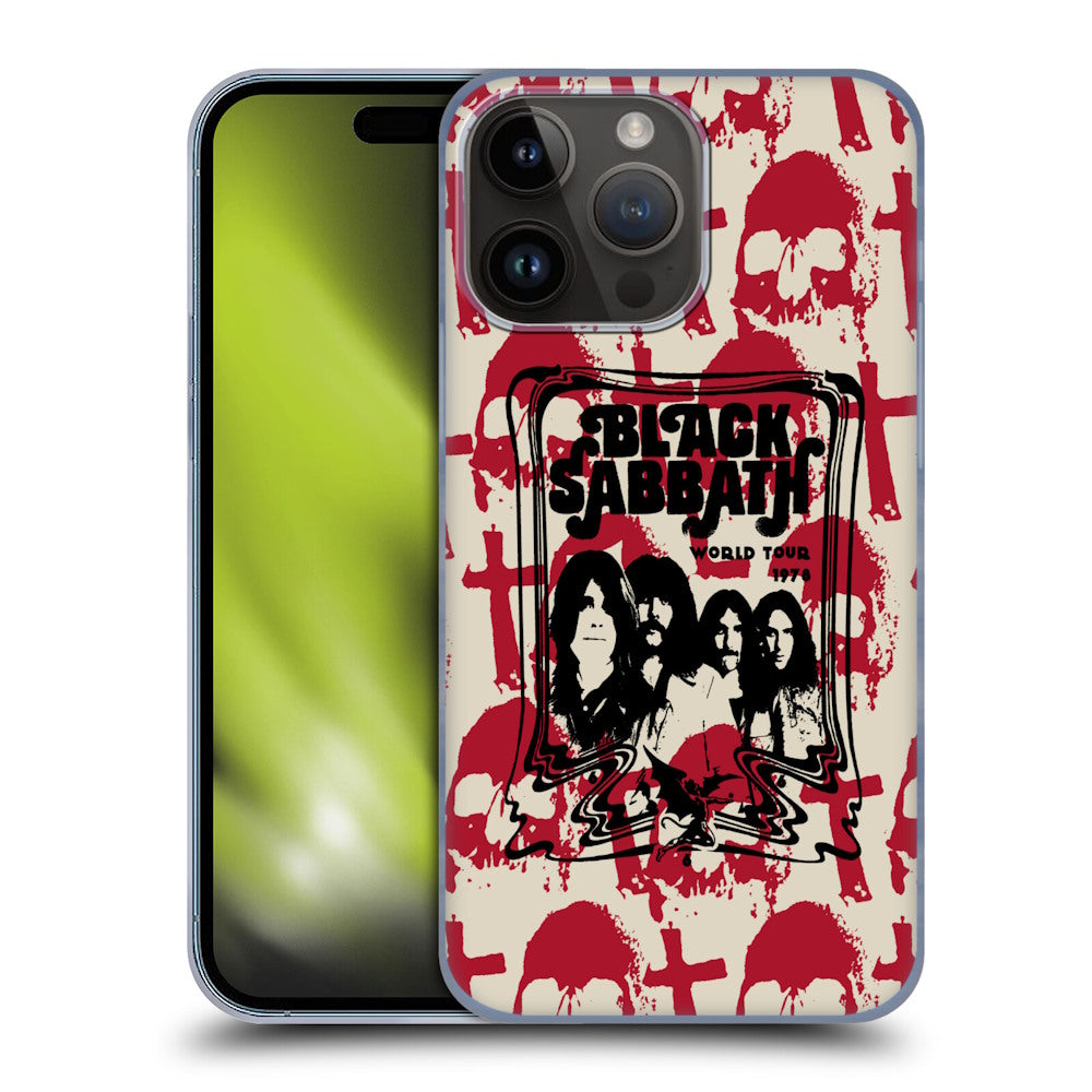 BLACK SABBATH ブラックサバス (OZZY OSBOURNE 追悼 ) - Skull Cross World Tour ハード case / Apple iPhoneケース 【公式 / オフィシャル】