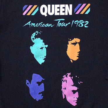 QUEEN (50th Anniversary of First Visit to Japan) - American Tour 1982 / Long Sleeve / Hoodie / Sweatshirt / Men's