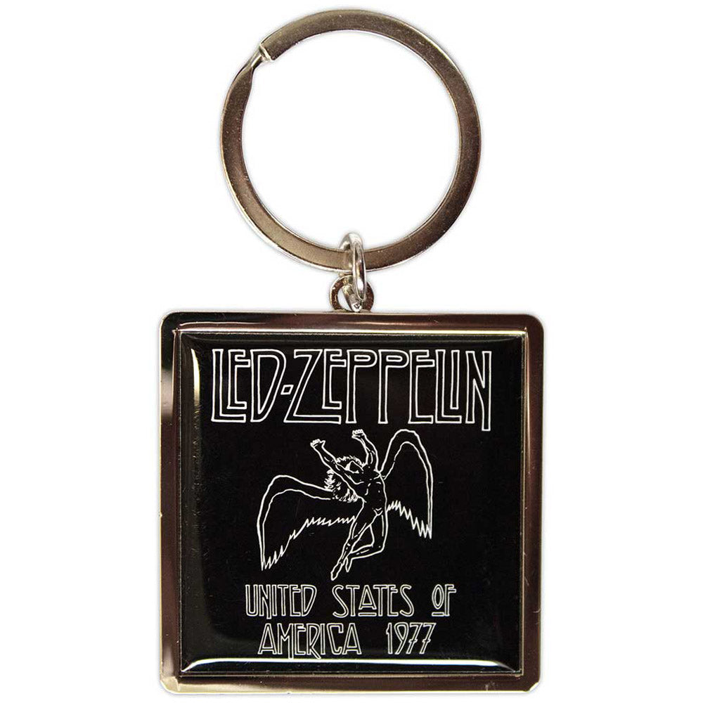 LED ZEPPELIN レッドツェッペリン (公式 映画公開 記念 ) - 1977 USA Tour / Metal die-cast / キーホルダー 【公式 / オフィシャル】