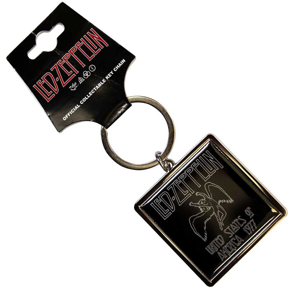 LED ZEPPELIN レッドツェッペリン (公式 映画公開 記念 ) - 1977 USA Tour / Metal die-cast / キーホルダー 【公式 / オフィシャル】