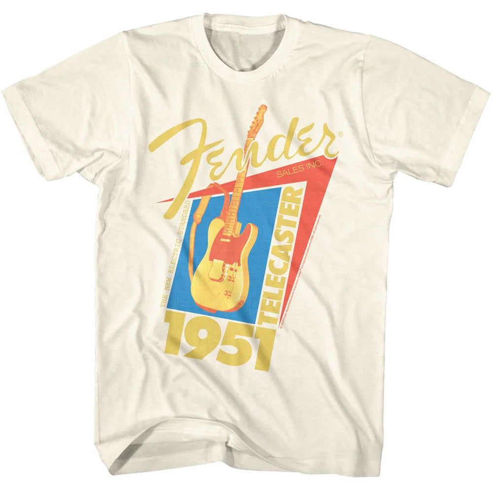 【予約商品】 FENDER フェンダー (設立 80周年 ) - TELECASTER 1951 / Tシャツ / メンズ 【公式 / オフィシャル】