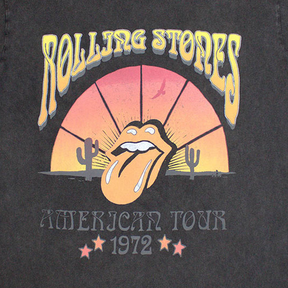 ROLLING STONES ローリングストーンズ - Desert '72 / Stone Wash （復刻ツアーTシリーズ） / Tシャツ / メンズ