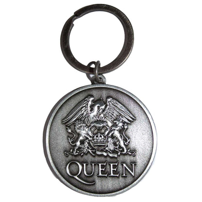 QUEEN クイーン (初来日50周年 ) - Silver Crest Double Sided / キーホルダー 【公式 / オフィシャル】