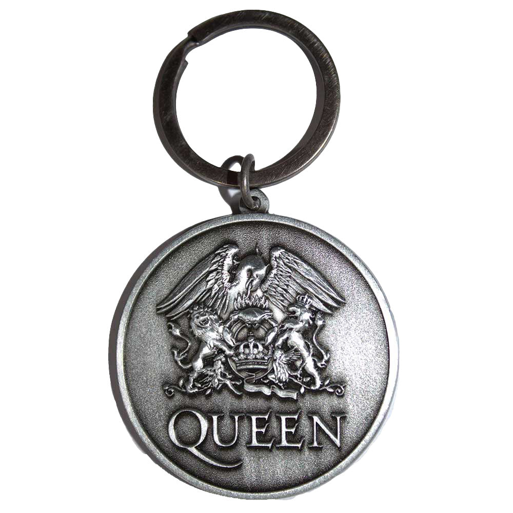 QUEEN クイーン (初来日50周年 ) - Silver Crest Double Sided / キーホルダー 【公式 / オフィシャル】