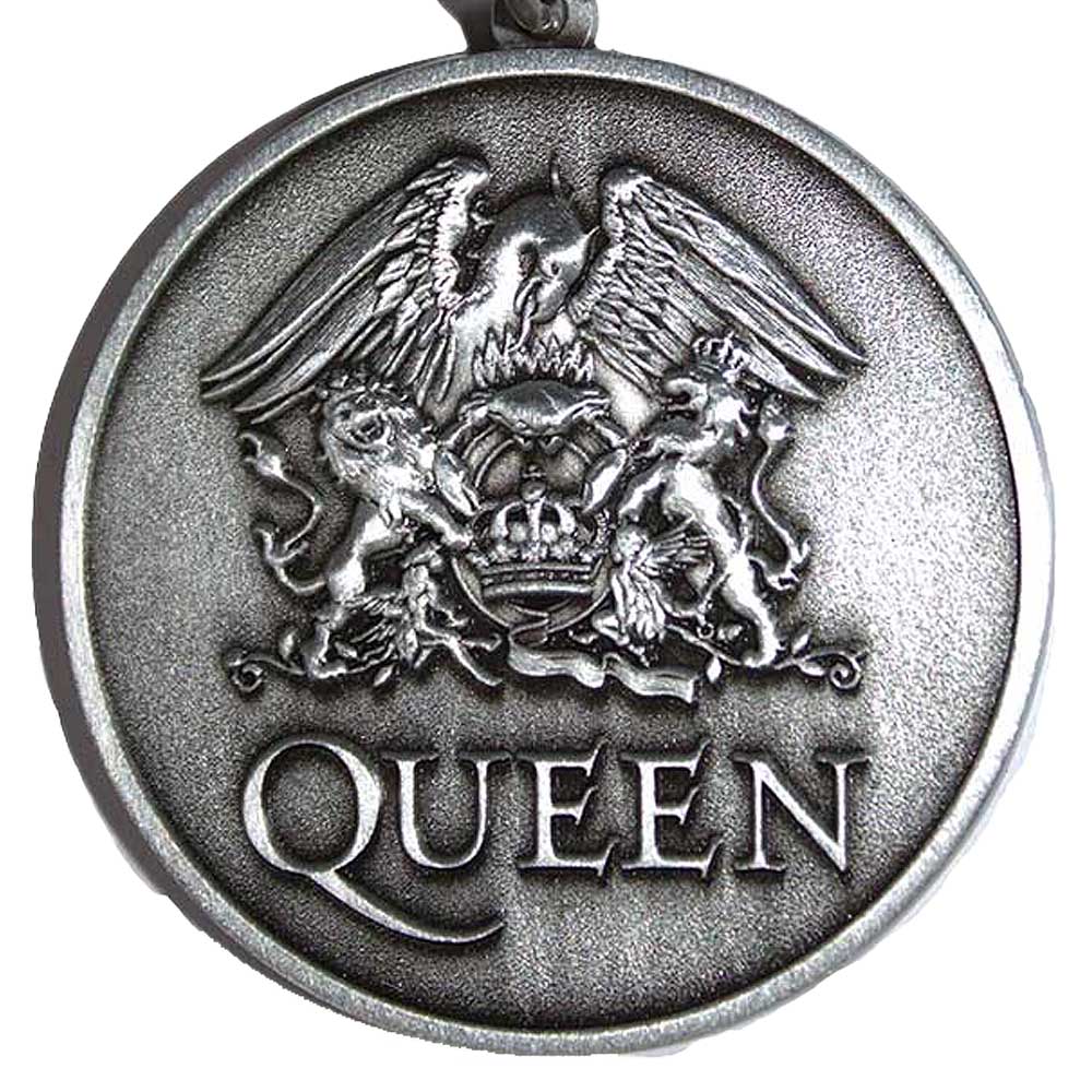 QUEEN クイーン (初来日50周年 ) - Silver Crest Double Sided / キーホルダー 【公式 / オフィシャル】