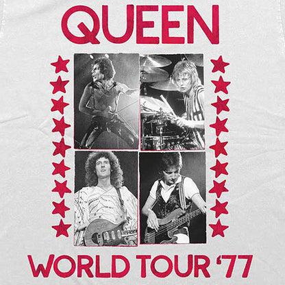 QUEEN クイーン (初来日50周年 ) - World Tour 77 / Tシャツ / メンズ 【公式 / オフィシャル】