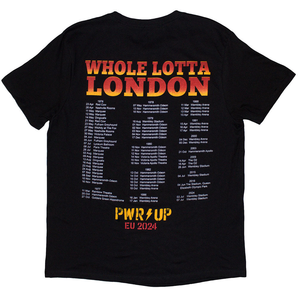 
                  
                    AC/DC エーシーディーシー (Back in Black 45周年 ) - Whole Lotta London PWR-UP EU Tour '24 / バックプリントあり / Tシャツ / メンズ
                  
                