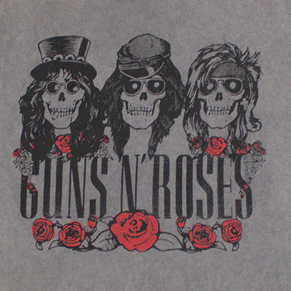 GUNS N ROSES ガンズアンドローゼズ (結成 40周年 ) - Hell Group / Stone Wash / Tシャツ / メンズ 【公式 / オフィシャル】