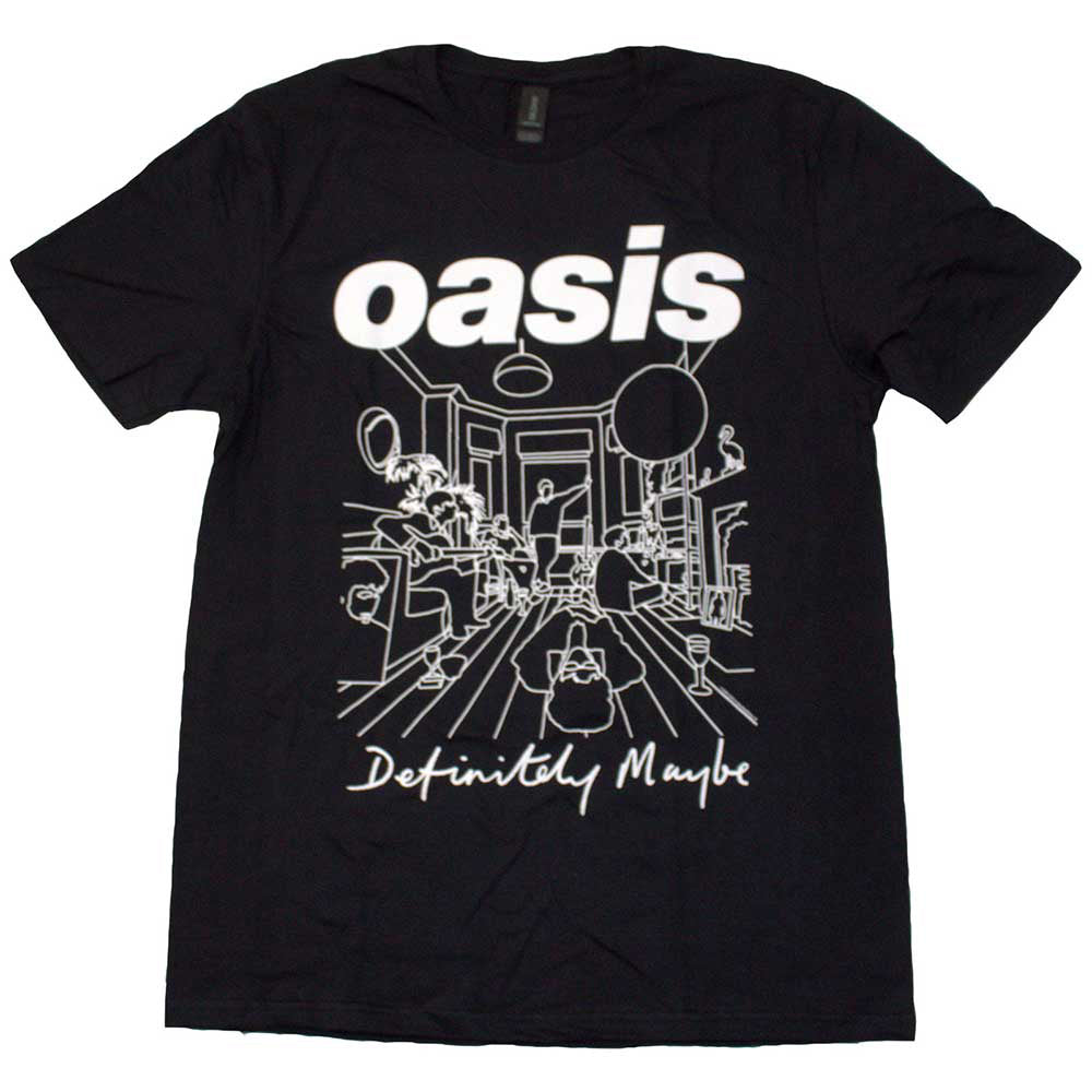 OASIS オアシス (10月 来日 記念 ) - Definitely Maybe Line Drawing / Tシャツ / メンズ 【公式 / オフィシャル】