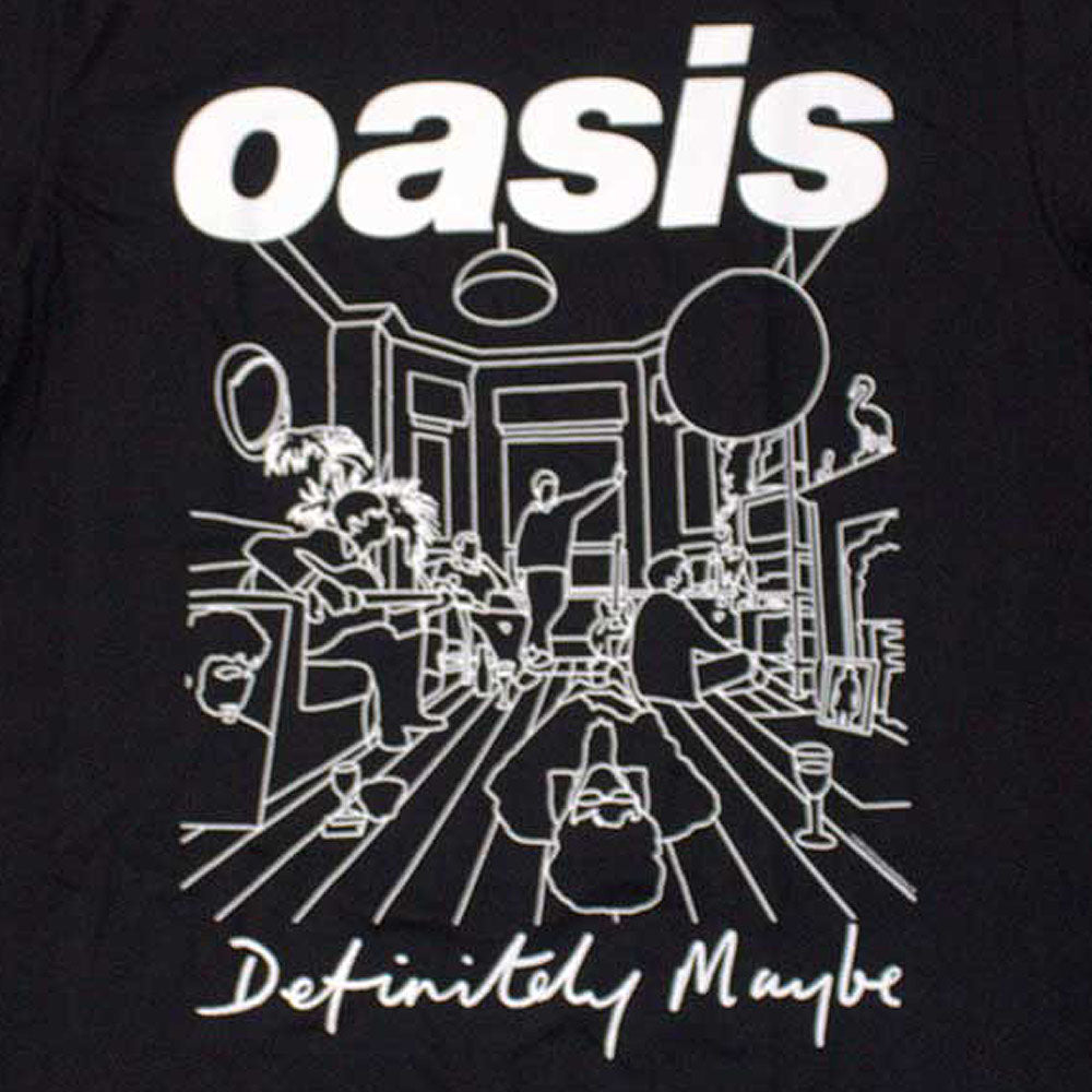 OASIS オアシス (10月 来日 記念 ) - Definitely Maybe Line Drawing / Tシャツ / メンズ 【公式 / オフィシャル】