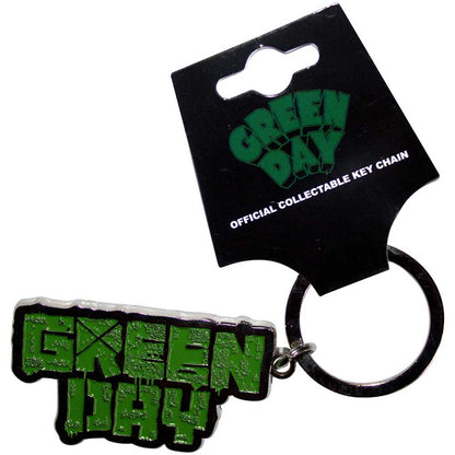 GREEN DAY グリーンデイ - Band Logo / メタル・キーチェイン / キーホルダー 【公式 / オフィシャル】