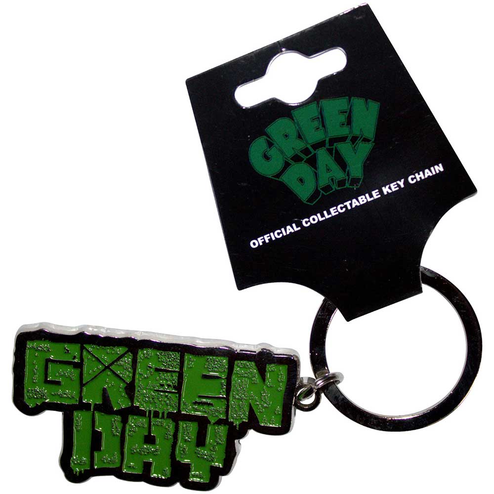 GREEN DAY グリーンデイ - Band Logo / メタル・キーチェイン / キーホルダー 【公式 / オフィシャル】
