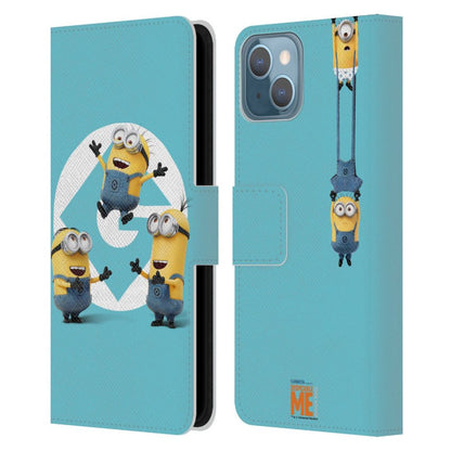 MINIONS ミニオンズ - Group Toss レザー手帳型 / Apple iPhoneケース - PGS