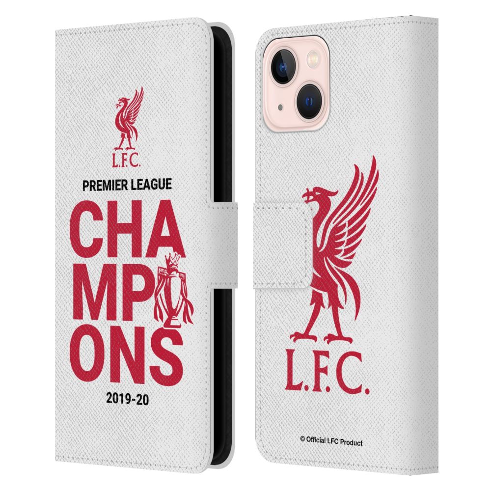 LIVERPOOL FC - 2020 Champions / White Typography レザー手帳型