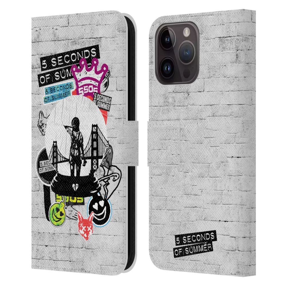 5 SECONDS OF SUMMER - Sticker Bomb / Sanfran レザー手帳型