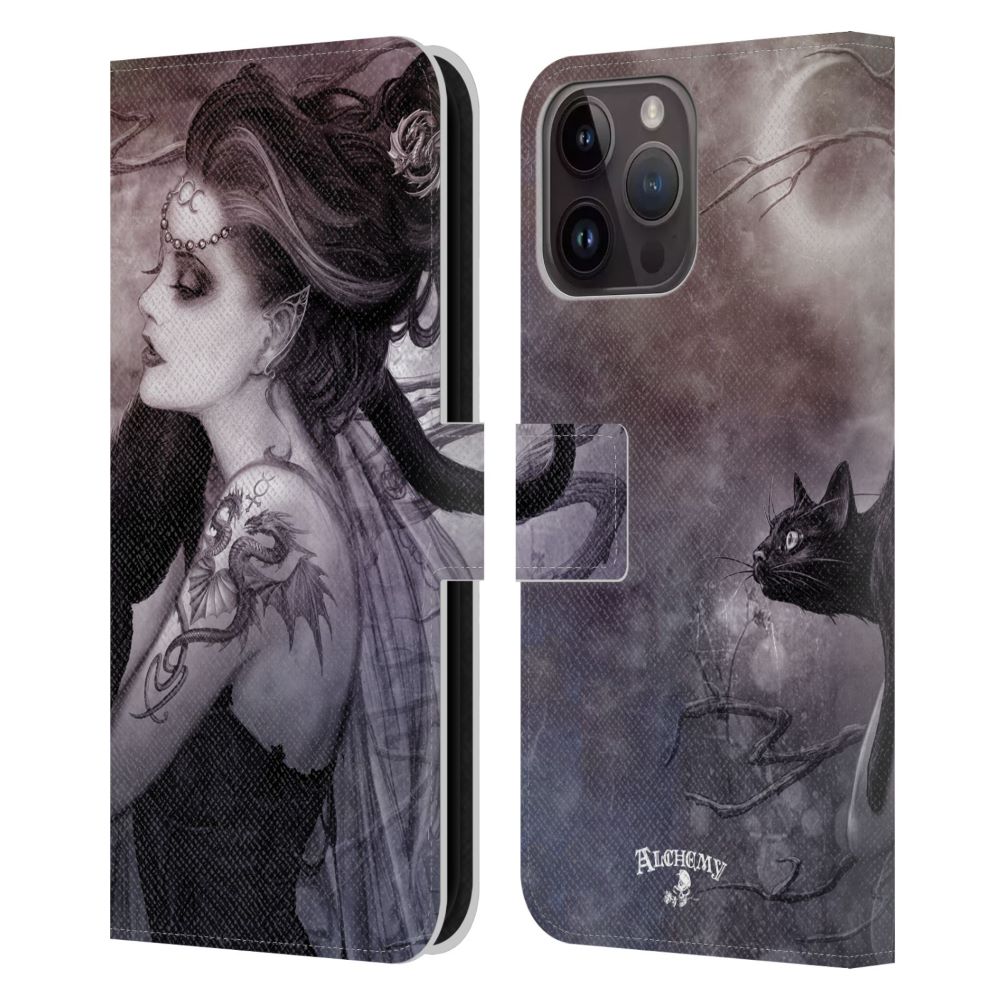 ALCHEMY GOTHIC アルケミーゴシック - Graphic Art / Minnaloushe Moon レザー手帳型 / Apple iPhoneケース 【公式 / オフィシャル】