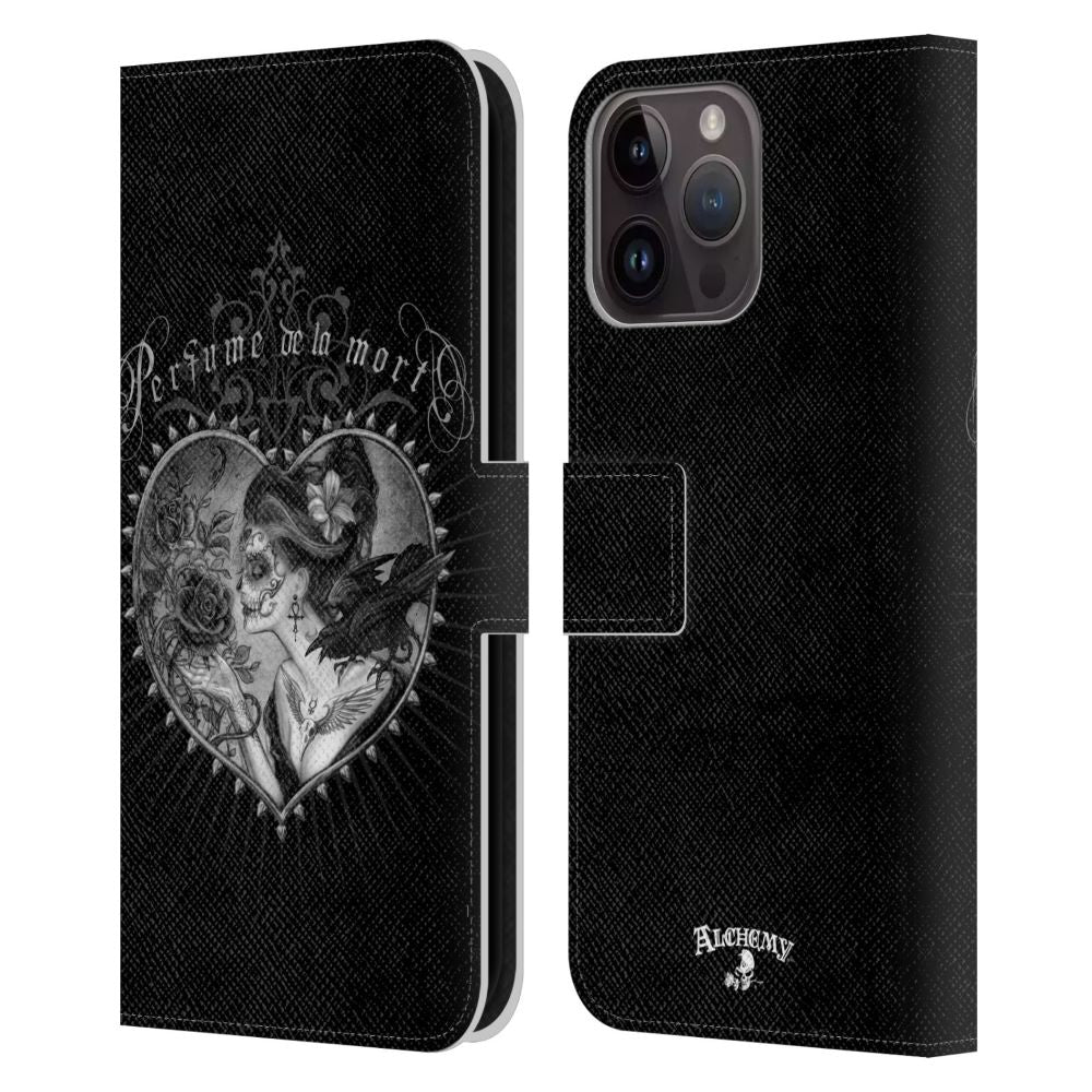 ALCHEMY GOTHIC アルケミーゴシック - Woman / Perfume De La Mort レザー手帳型 / Apple iPhoneケース 【公式 / オフィシャル】