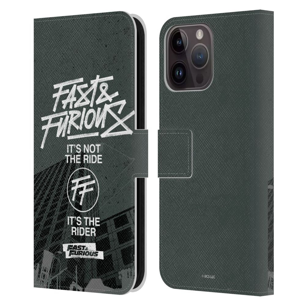 FAST & FURIOUS ワイルド・スピード - Fast Fashion / Street Style Logo レザー手帳型 / Apple iPhoneケース - PGS