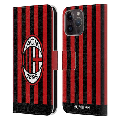 AC MILAN ACミラン (創設 125年 ) - 2022/23 / Home Kit レザー手帳型 / Apple iPhoneケース 【公式 / オフィシャル】