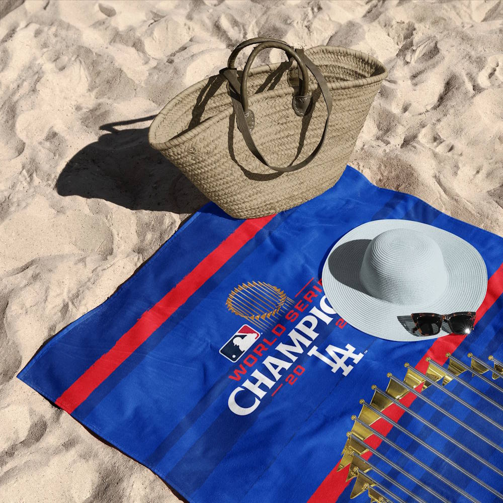 
                  
                    LOS ANGELES DODGERS（MLB）- 2024 MLB World Series Champs Beach Towel 30X60 Inches / タオル 【公式 / オフィシャル】
                  
                