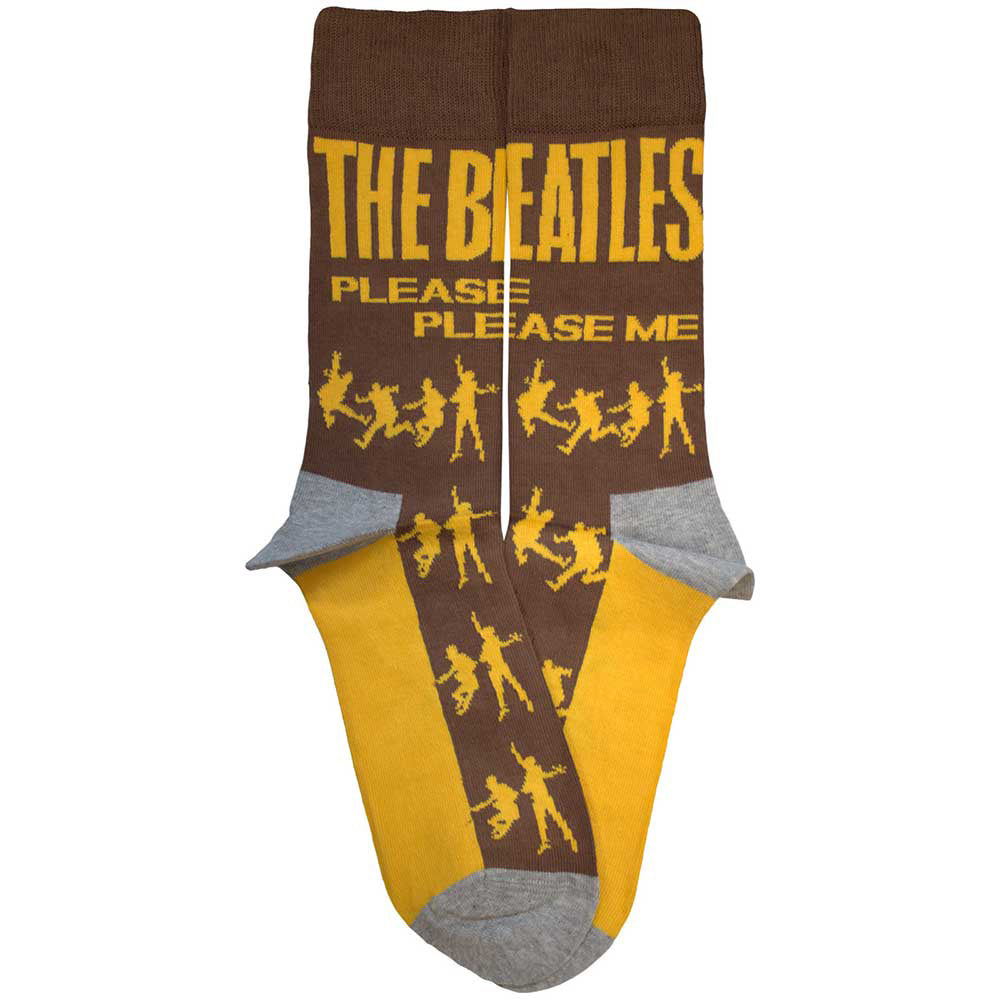 THE BEATLES ビートルズ (結成 65周年 ) - Please Please Me Silhouettes / ソックス / メンズ 【公式 / オフィシャル】