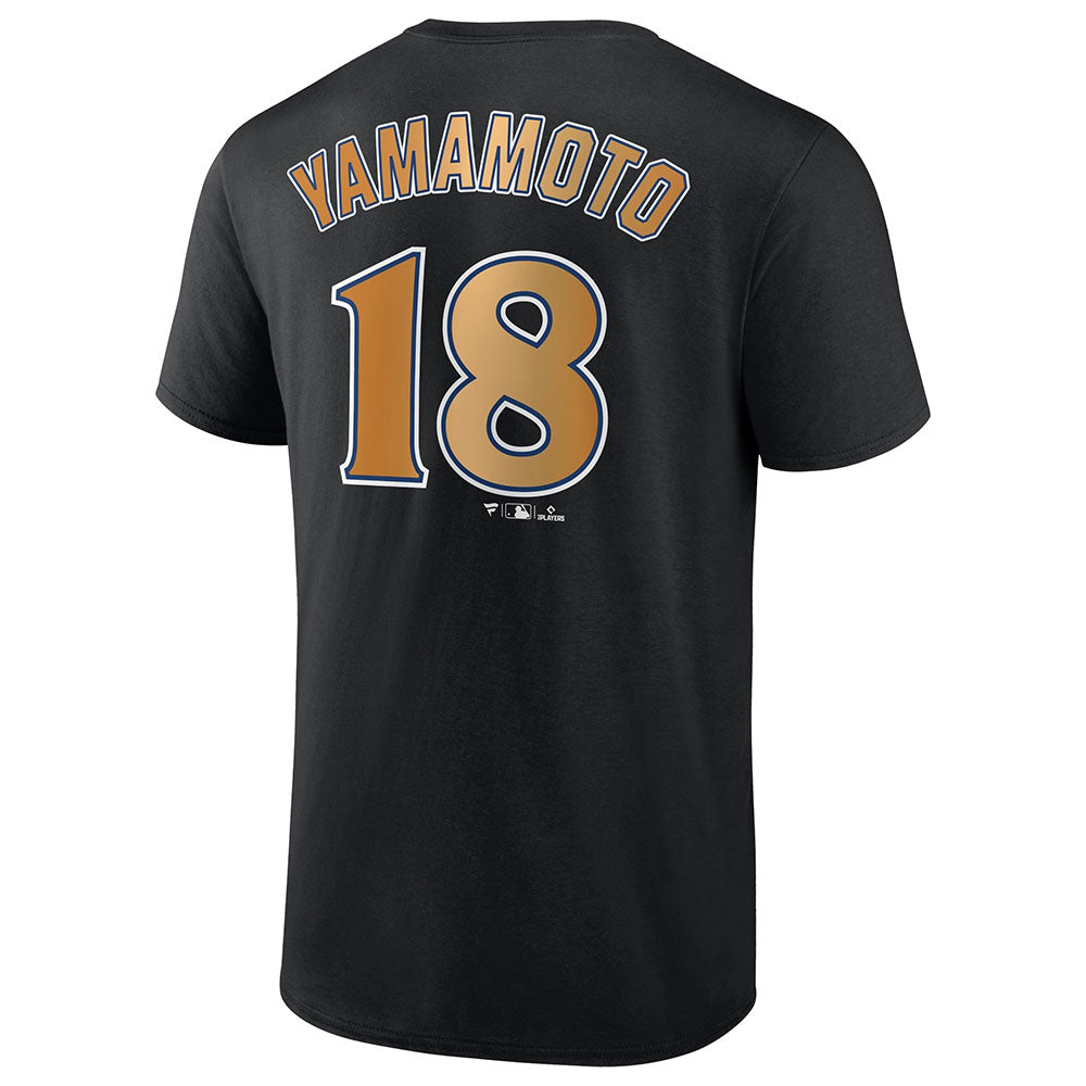
                  
                    YOSHINOBU YAMAMOTO 山本由伸 - World Series Champion Player ネーム&ナンバー / 限定 / バックプリントあり / Tシャツ / メンズ 【公式 / オフィシャル】
                  
                